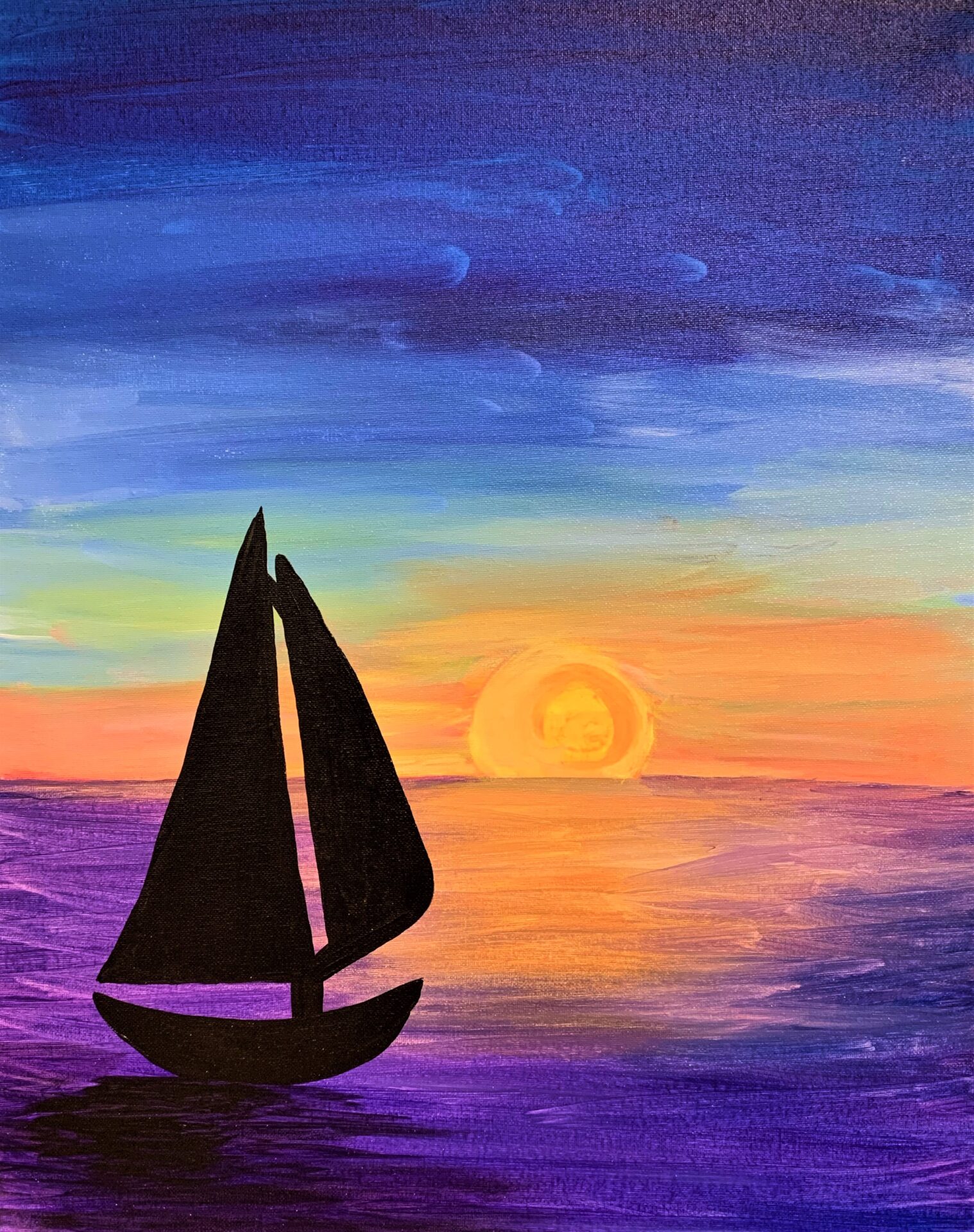 Silhouette Sail Burlington Paint And Sip Studio